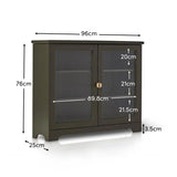 lua-narrow-2-door-sideboard-in-fir-green-with-fluted-glass - Laura James