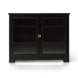 Lua Narrow 2 Door Sideboard in Noir Black