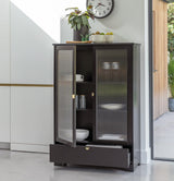 Lua Tall Cabinet in Noir Black - Laura James