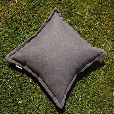 Ludlow 50x50cm Oxford Edge Cushion Cover - Grey - Laura James