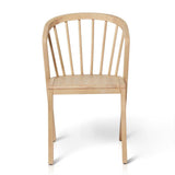 Wooden Spindle Dining Chairs Set of 2 - Pale Oak - Laura James