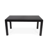 Magnus Black Wood Dining Table - Extendable - Laura James
