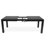 Magnus Black Wood Dining Table - Extendable - Laura James