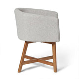 Magnus dining chair - dove grey with oak legs - Laura James