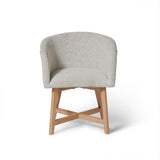Magnus dining chair - dove grey with pale oak legs - Laura James