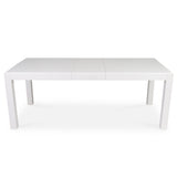 Magnus White Wood Dining Table - Extendable - Laura James 