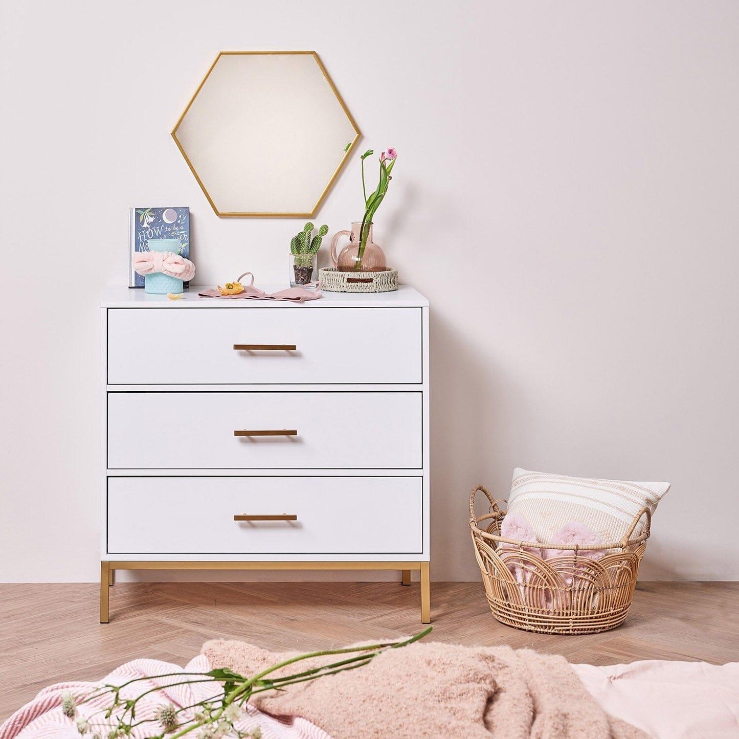 White Marie 4 piece bedroom furniture set - Laura James 