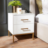 Marie Bedside Table - White - Laura James