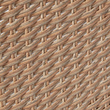Marston 4 Seater Rattan Dining Set with Premium Cream Parasol - Natural Brown