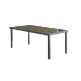 Marston 8 Seater Glass Top Dining Table - Grey - Laura James 