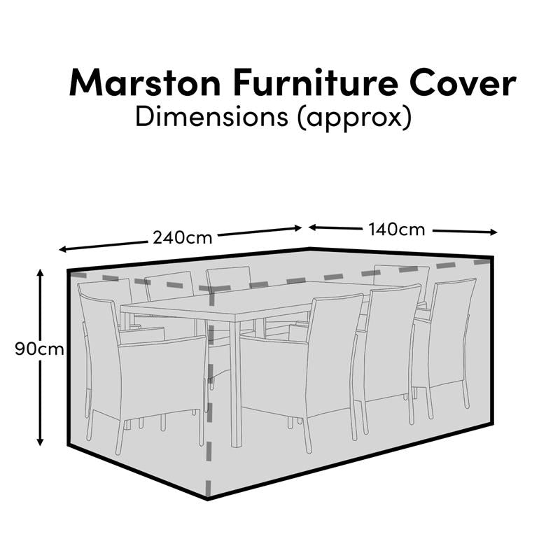 Marston Table 8-Seater Raincover - 240x140x90cm