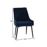 Maeve Ink Dining Chairs with Black Legs - Set Of 2 - Laura James