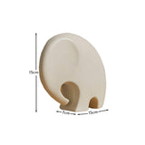 Meru 15cm Ceramic Elephant Ornament - White