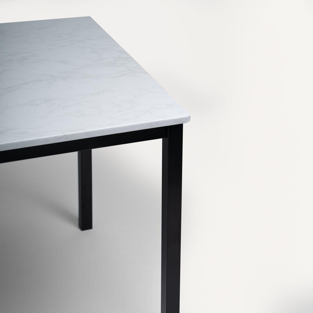 Milo 160cm Black Marble Table -  Ellis Grey Black Chairs