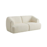 Nathalia 2-Seater Sofa - Chalk White Boucle - Laura James