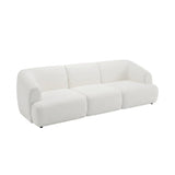 Nathalia 3-Seater Sofa - Chalked White Boucle - Laura James