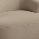 Nathalia Soft Beige Swivel Armchair - Laura James 