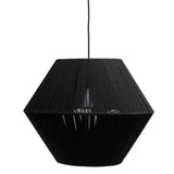 Neri Black Cotton String Pendant - Laura James
