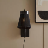 Neri Black Cotton String Wall Light - Laura James