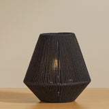 Neri Small Black Cotton String Table Lamp - Laura James