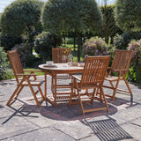 Oakley 4 Seater Extendable Wooden Dining Set
