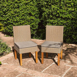Oliver Rattan Dining Chairs - Laura James 