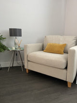 Ava Sand Armchair - Pale Oak Legs
