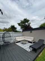 Hemsby 160 x 230cm Outdoor Rug - Black & White