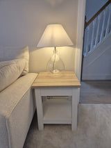 Bampton Alabaster White Side Table