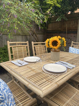 Outlet - Lila 6 Seater Bamboo Folding Garden Dining Table