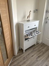 Sandhurst Shoe Cabinet - 3 Door - White - Laura James 