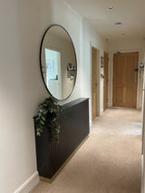 Iliana Large Radiator Cover in Charcoal Grey - Laura James

