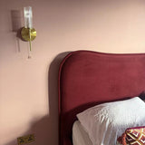 Finola King Ottoman Bed - Burgundy Red - LAURA JAMES