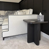 Orla Black Mango Wood Square Side Table - Laura James 