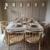 Mabel Pale Oak Wooden Spindle Dining Chairs - Set of 2 - Laura James 