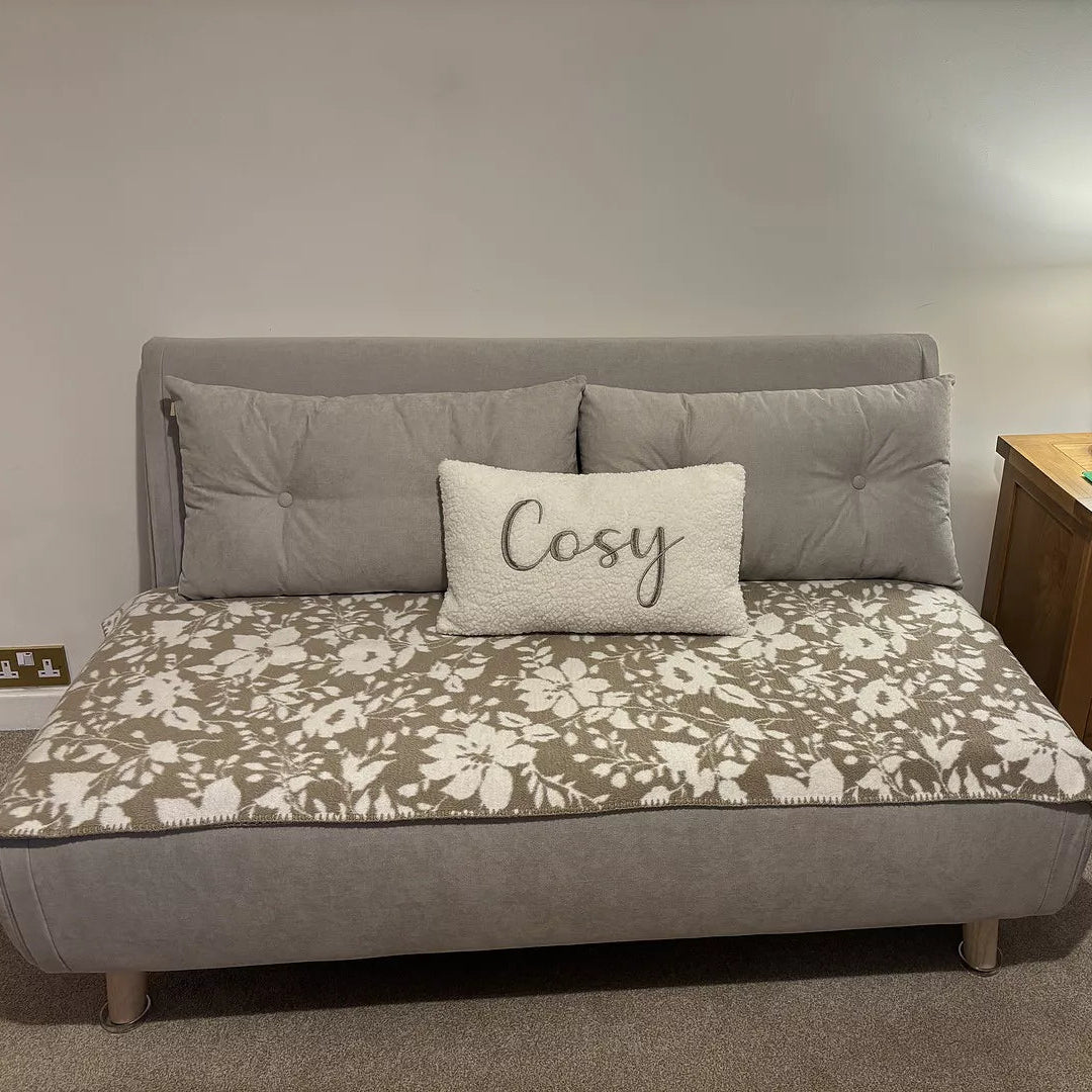 Una 2 Seater Double Sofa Bed - Soft Beige - Laura James