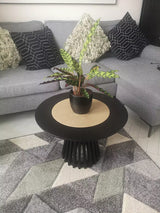 Willow Black Round Coffee Table - Laura James 