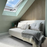 Una 2 Seater Double Sofa Bed - Oatmeal Linen - Laura James 