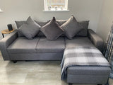 Tracy Corner Sofa - Grey Linen - Laura James 