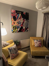 Una Single Sofa Bed - Yellow Velvet - Laura James 