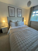 Alice Double Ottoman Bed - Ivory - Laura James