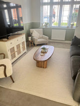 Atcham Clay/Natural Pebble Wool with Cotton Rug - 200 x 290cm - Laura James 