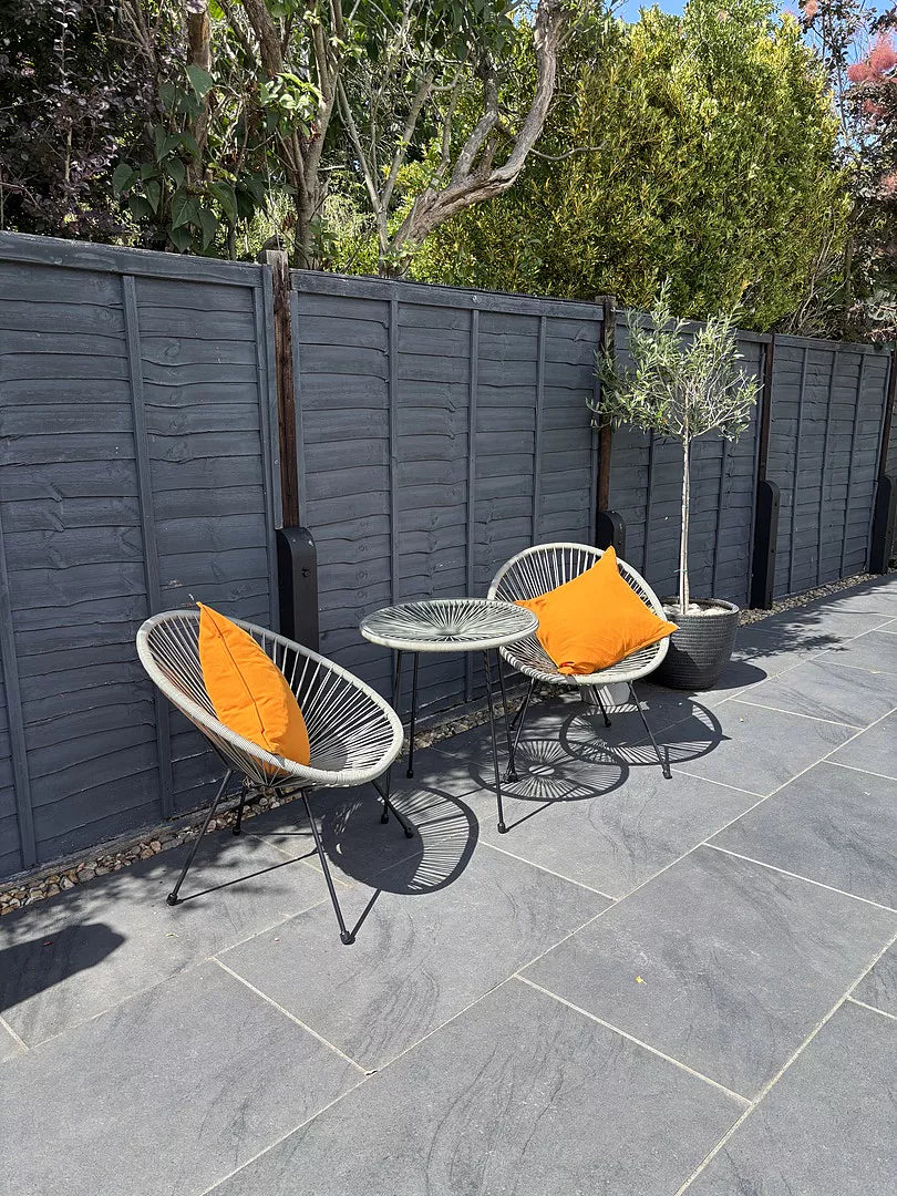 Indra Grey Rope Bistro Set Laura James