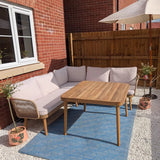 Eaden Rope Corner Dining Set -  Natural- Laura James