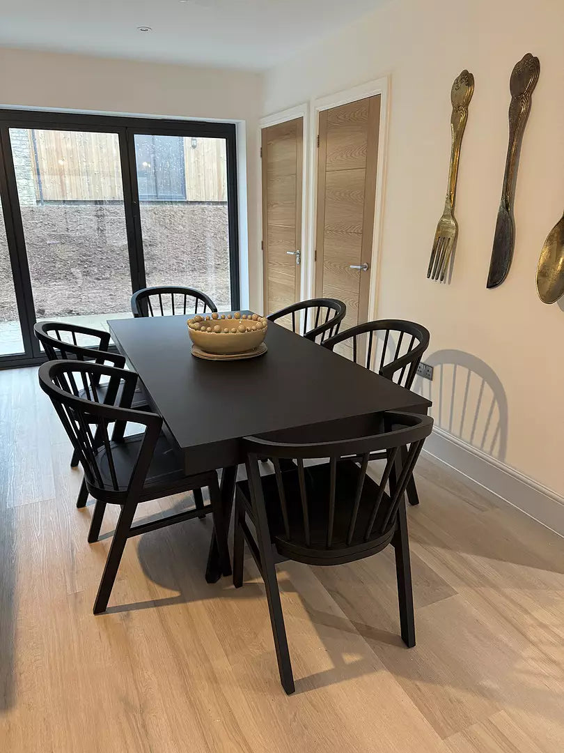 Farmhouse Dining Chairs COLAMY Windsor Dining Chairs Set Of