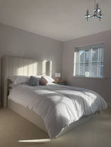 Alice Double Ottoman Bed - Boucle