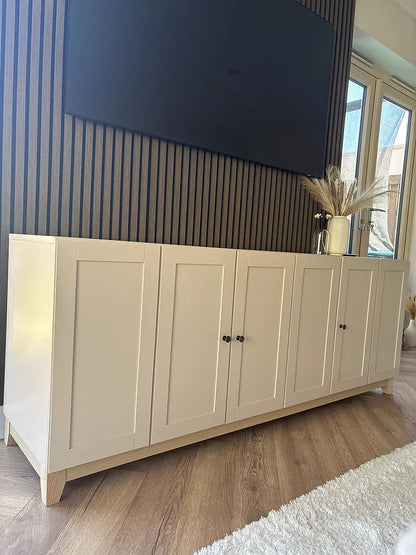 Morgan 3 Door Sideboard - Taupe - Laura James
