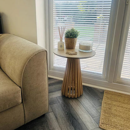 Willow Side Table - Whitewash Oak - Laura James 