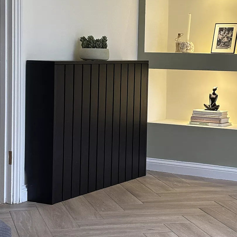 Willow Small Radiator Cover - Black Oak - Laura James 