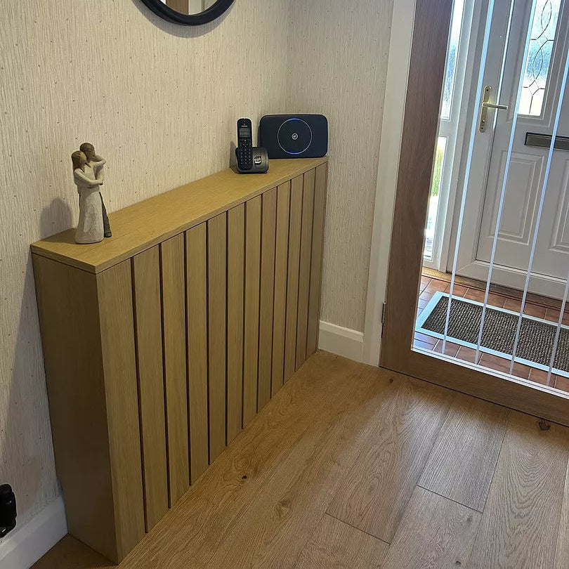 Willow Medium Radiator Cover - Pale Oak - Laura James 